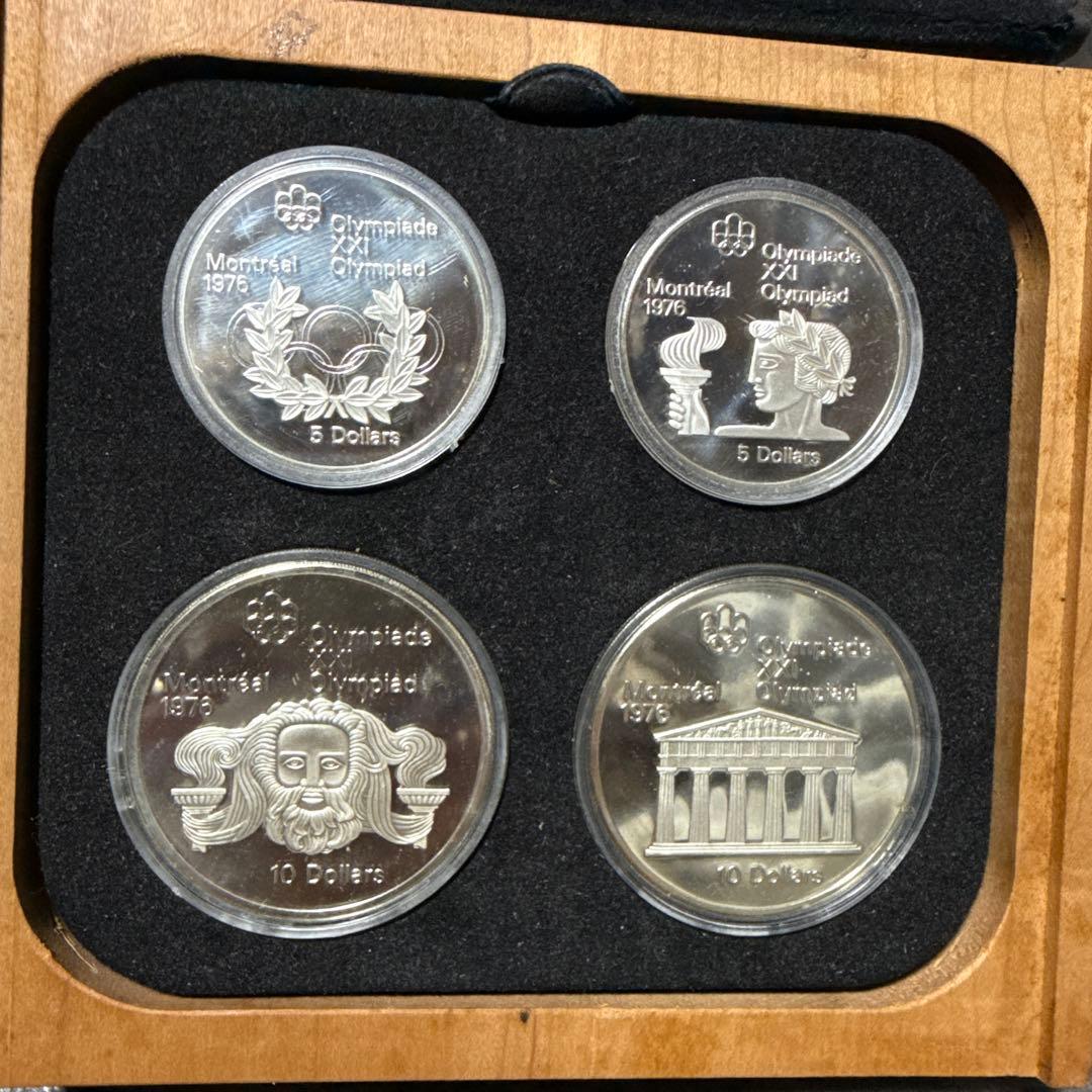 ねこ1976年オリンピック記念銀貨4枚セット（モントリオールオリンピック）