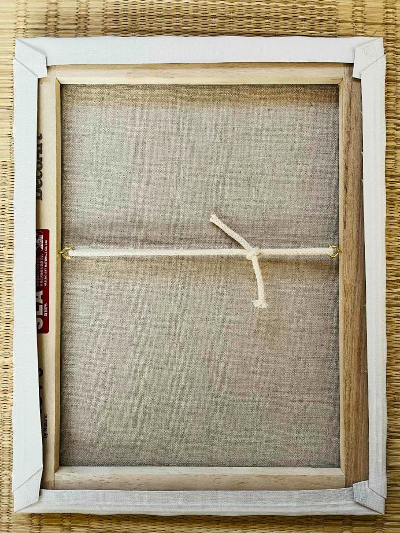 油彩画　原画「公園の木」アート　絵画 32×41㎝ F6　キャンバス