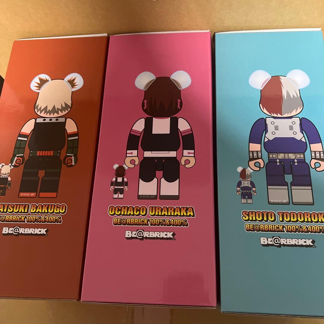 僕のヒーローアカデミア BE@RBRICK 100%&400% 3体セット