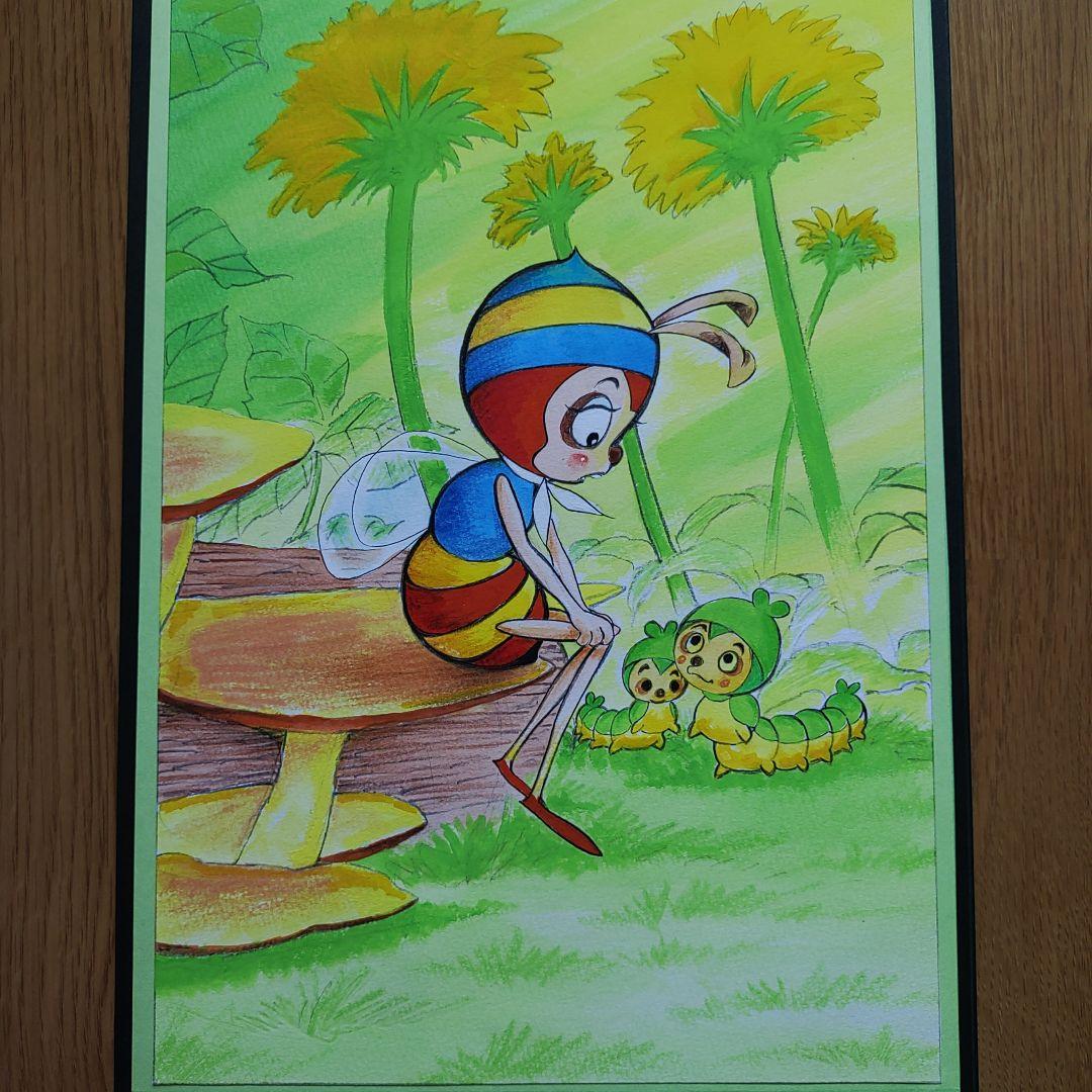 みなしごハッチ　小さな友達　肉筆原画