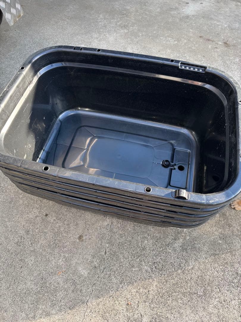 Ｅ－ＣＯＮ（エコン）　角型タライ　ブラック　８０