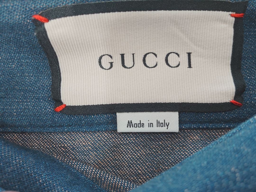 GUCCI グッチ デニムスカート GGボタン　42 美品だと思います。