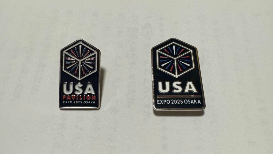アメリカパビリオン　ピンバッチ　万博