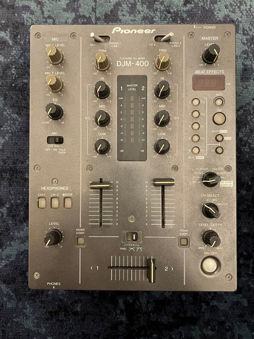 【K-K】【動作確認済】Pioneer DJM-400 DJミキサー