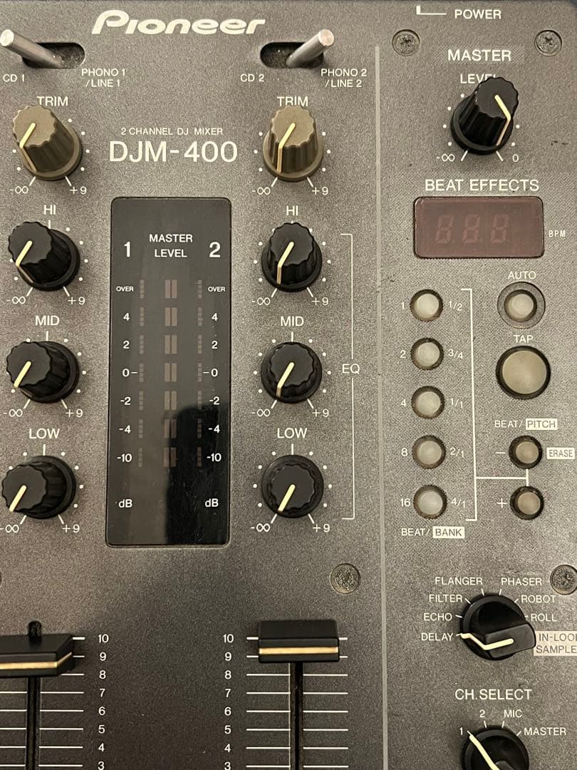 【K-K】【動作確認済】Pioneer DJM-400 DJミキサー