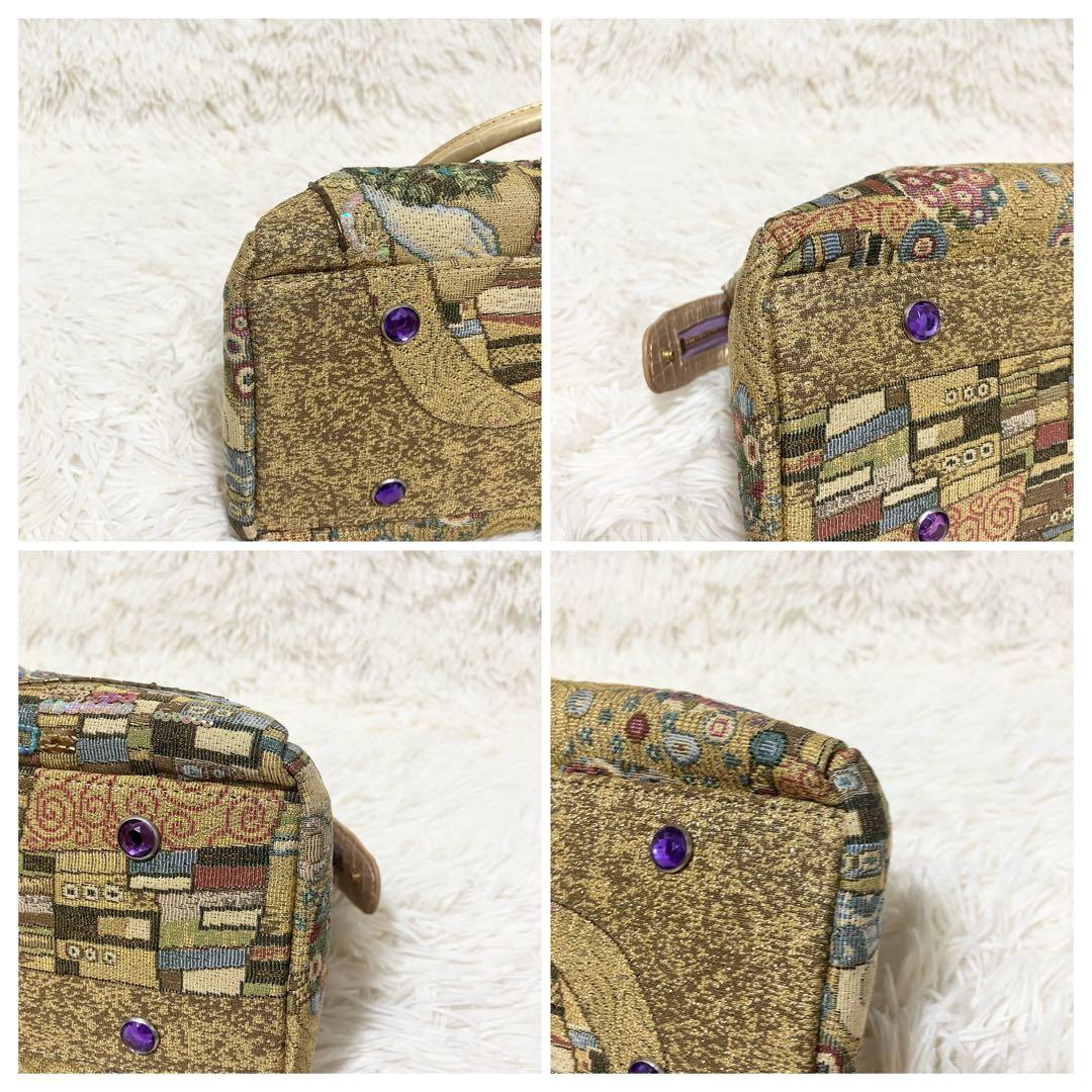 【未使用】Think beeゴールデンクリムト ハンドバック スパンコール 刺繍
