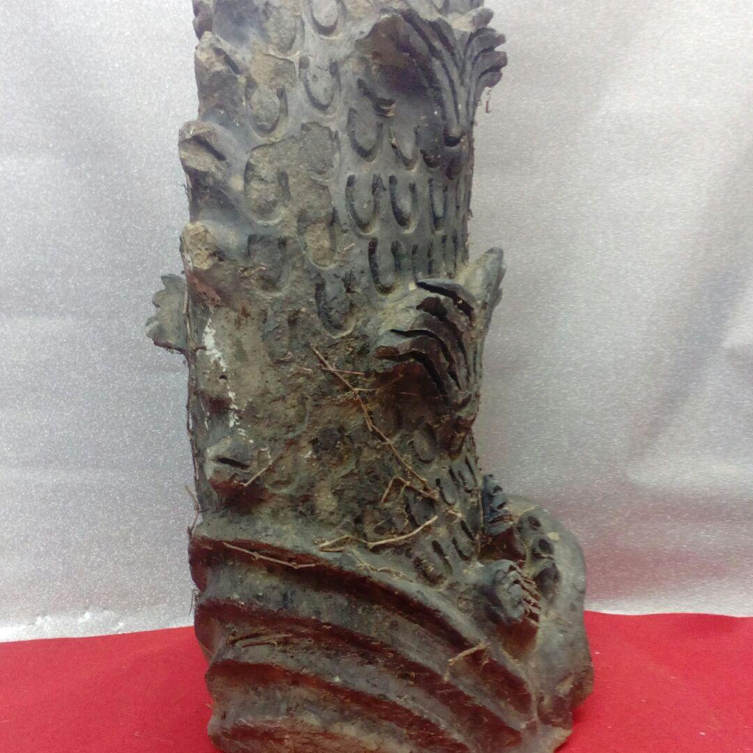 戦国末期〜江戸時代前期頃極稀少レア博物館資料級築城櫓城門用鯱シャチホコ古瓦当時物