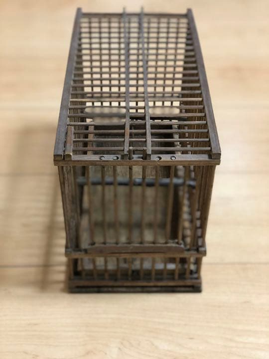 鳥籠　竹籤／木製　(大・中・小)セット