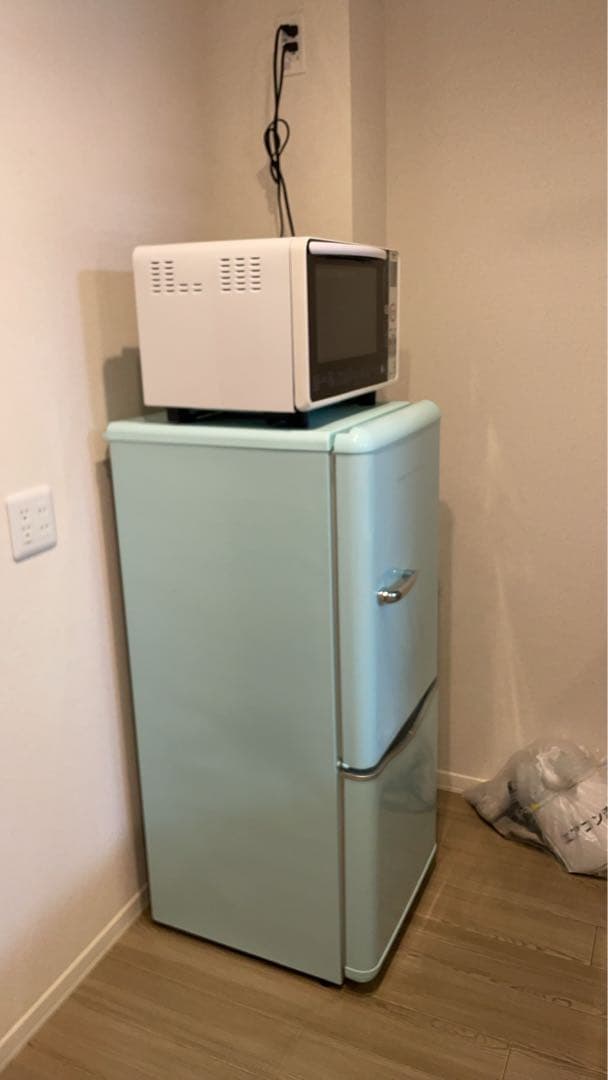 レトロ冷蔵庫150L 2ドア冷蔵庫 DR-C15AM 単身赴任一人暮らしおしゃれ