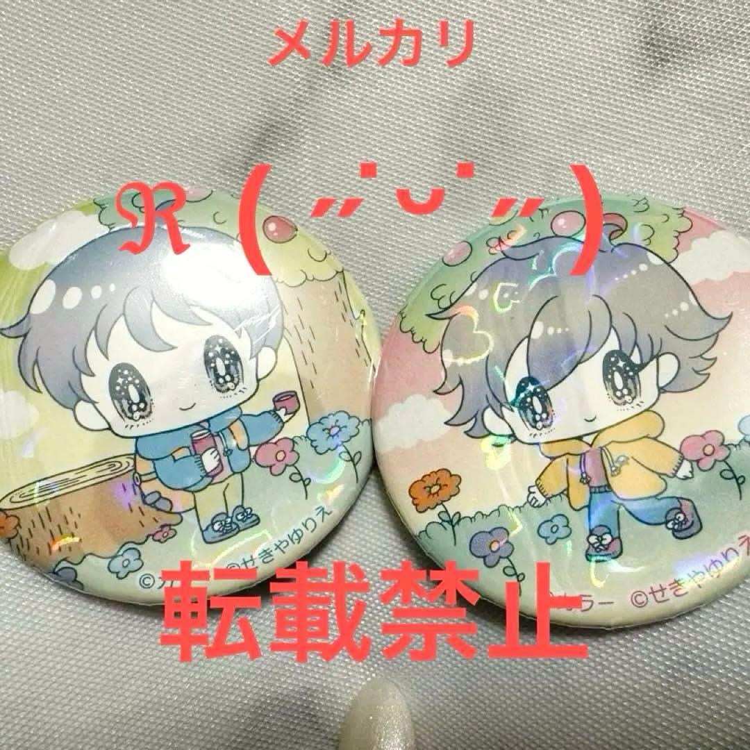 エヴァンゲリオン エヴァコロン 缶バッジ せきやゆりえ シンジ カヲル セット