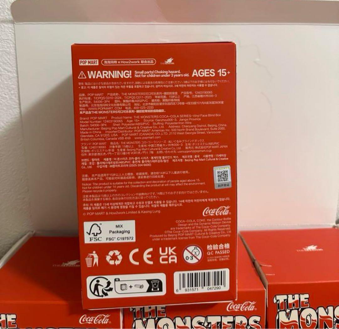 未開封LABUBU THE MONSTERS コカ・コーラ1個