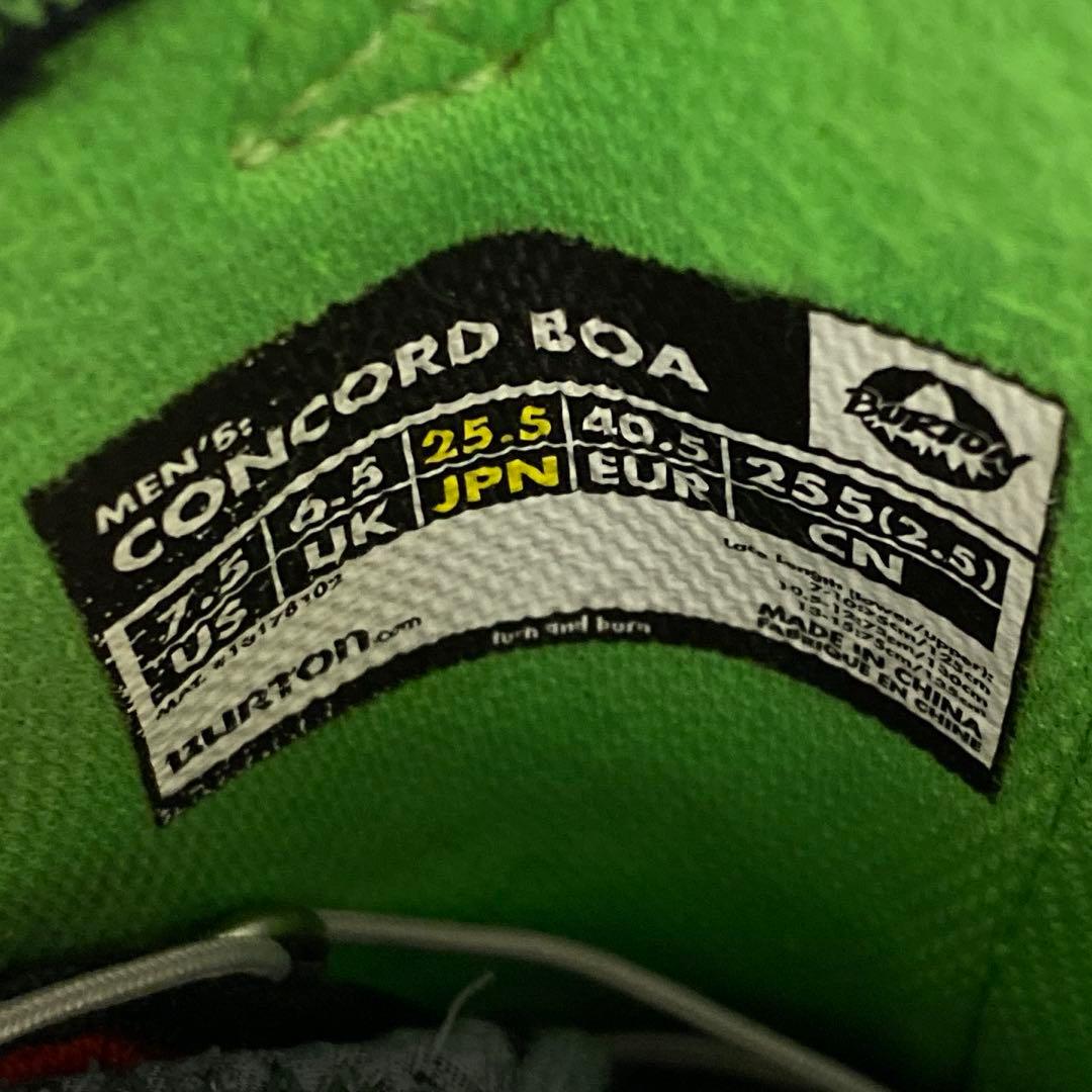 【即日発送_送料無料】ブーツ　BURTON　CONCORD BOA 25.5cm
