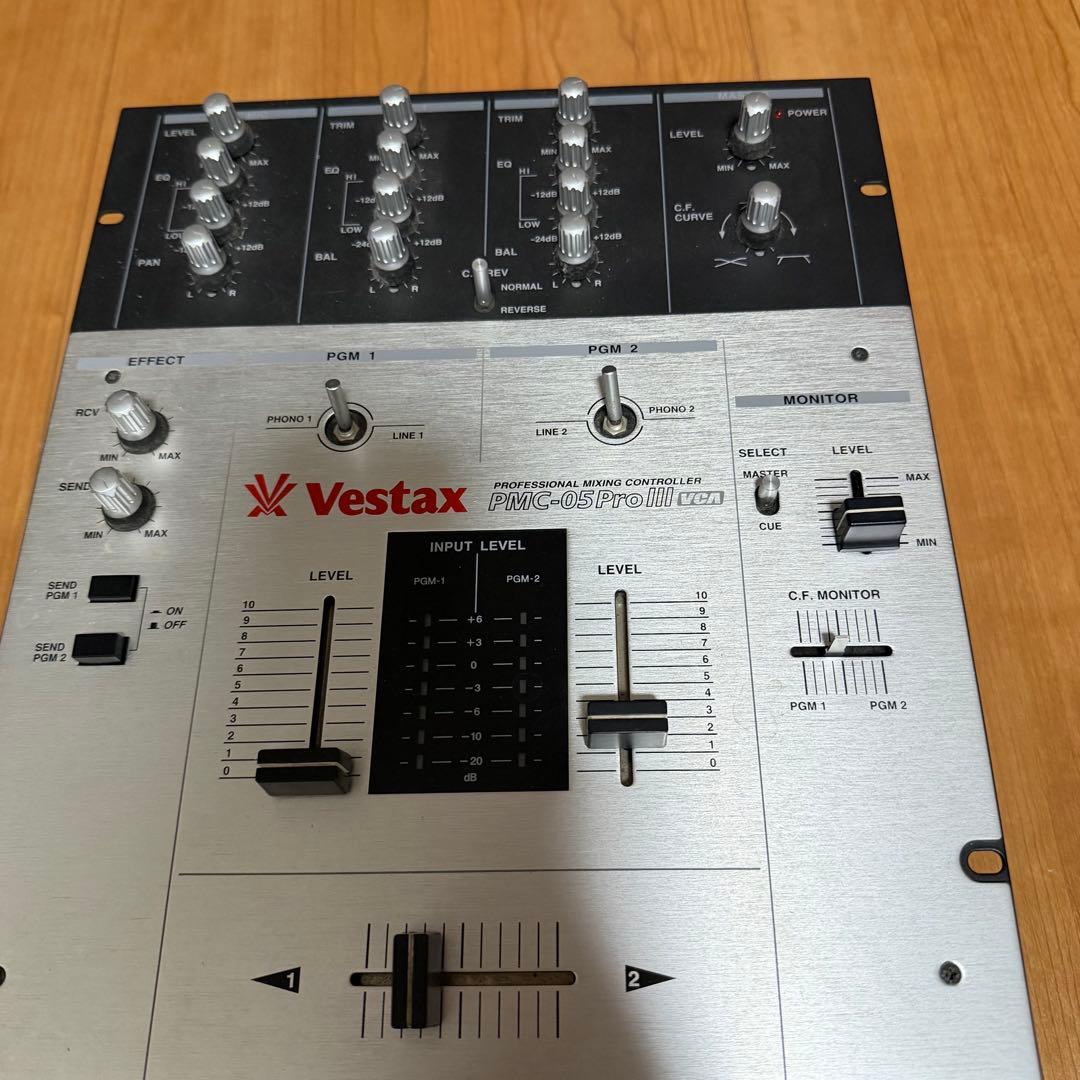 Vestax pmc-05 pro Ⅲ DJ ミキサー　純正アダプター付き