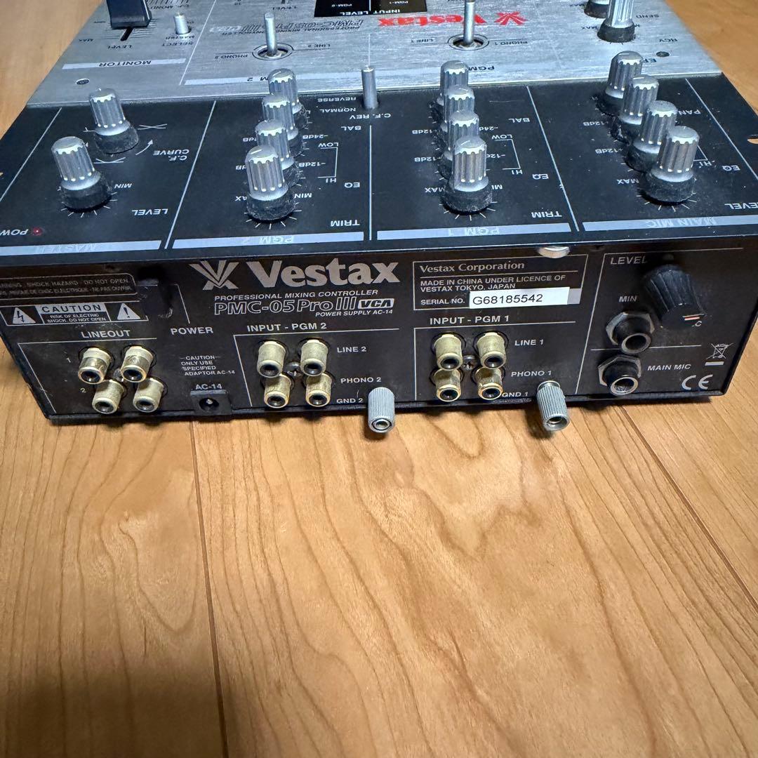Vestax pmc-05 pro Ⅲ DJ ミキサー　純正アダプター付き
