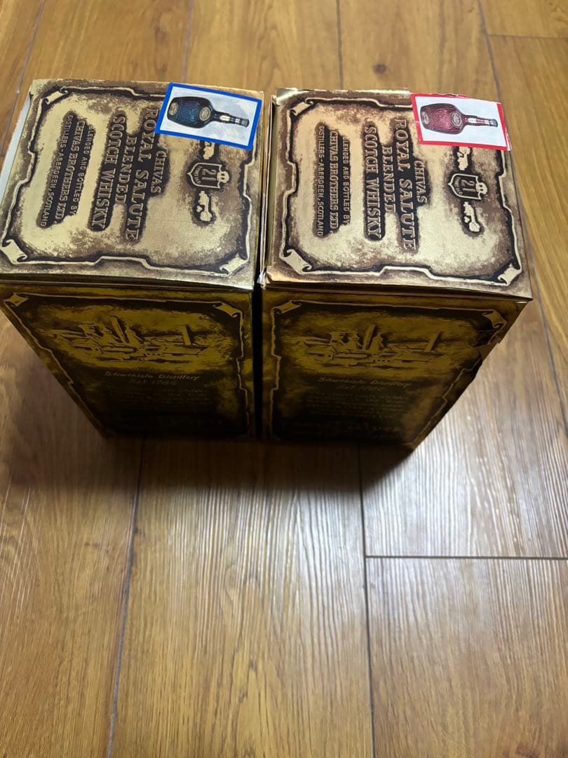 シーバス ロイヤルサルート 21年 CHIVAS  SALUTE赤、青