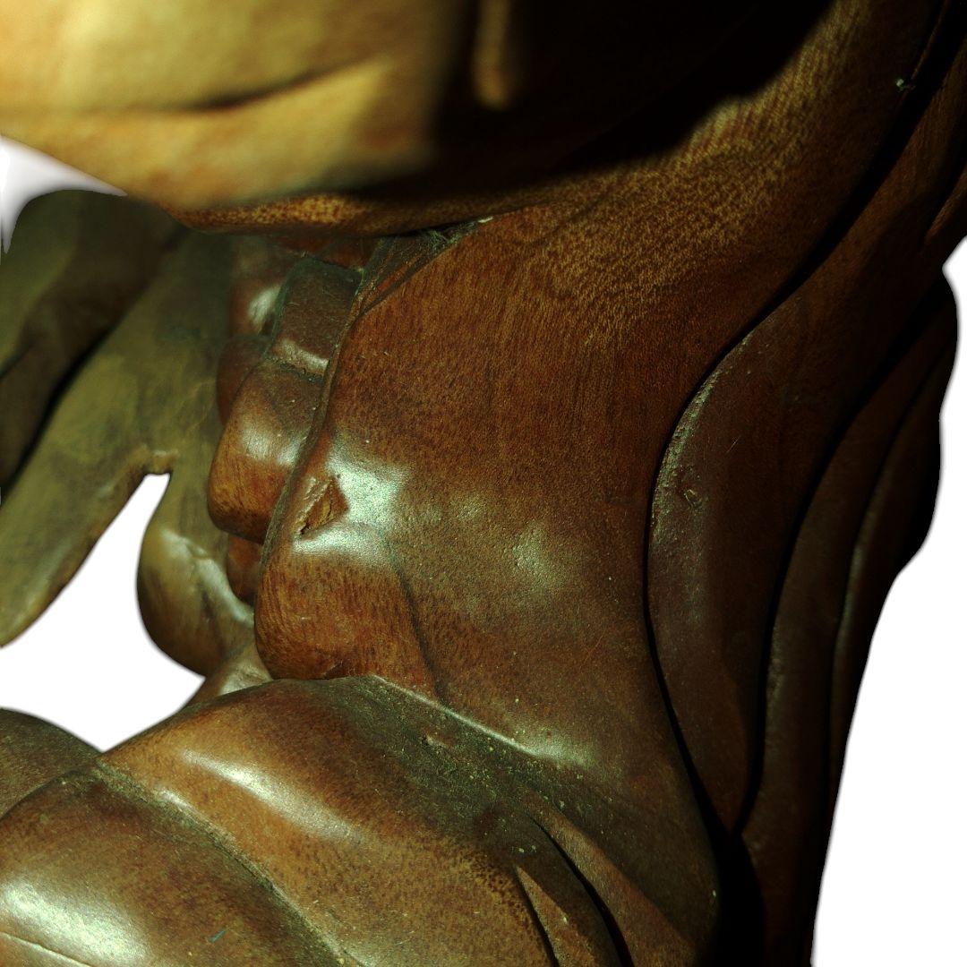 木彫　飛龍　透かし彫り　縁起物