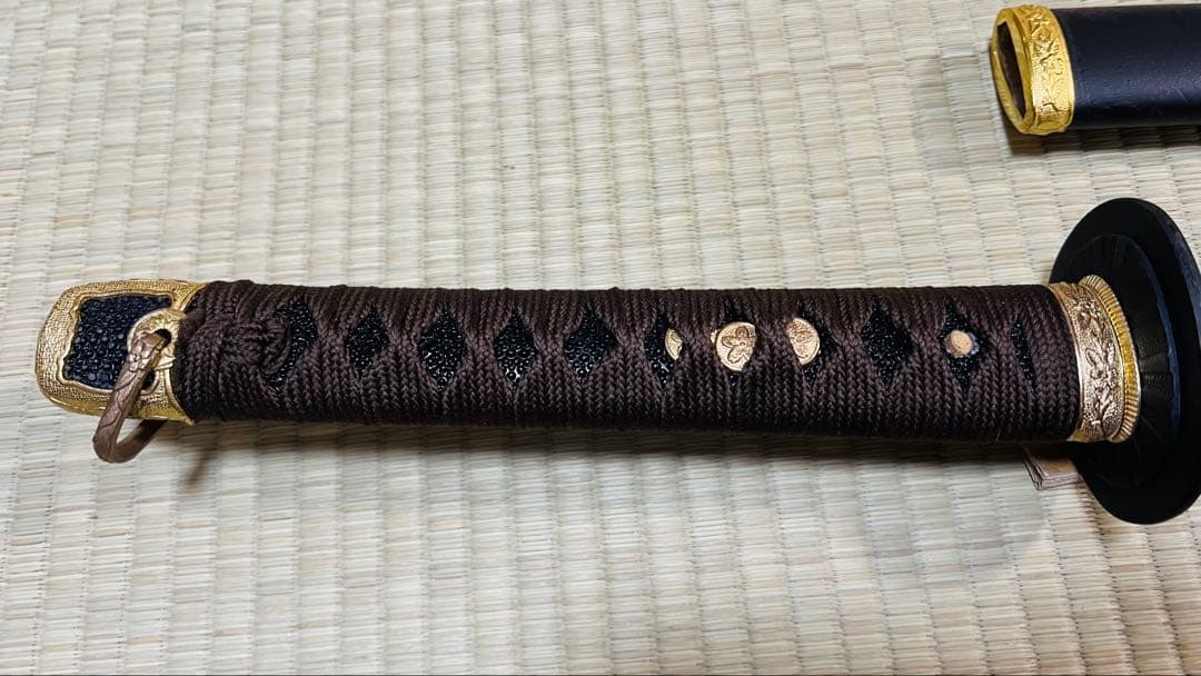 模造刀 海軍 軍刀 樋入り刀身 黒石目鞘 拵 大日本帝国 251021-1