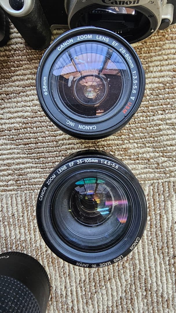 フィルム一眼カメラ　EOSジャンク品セット　おまけレンズあり