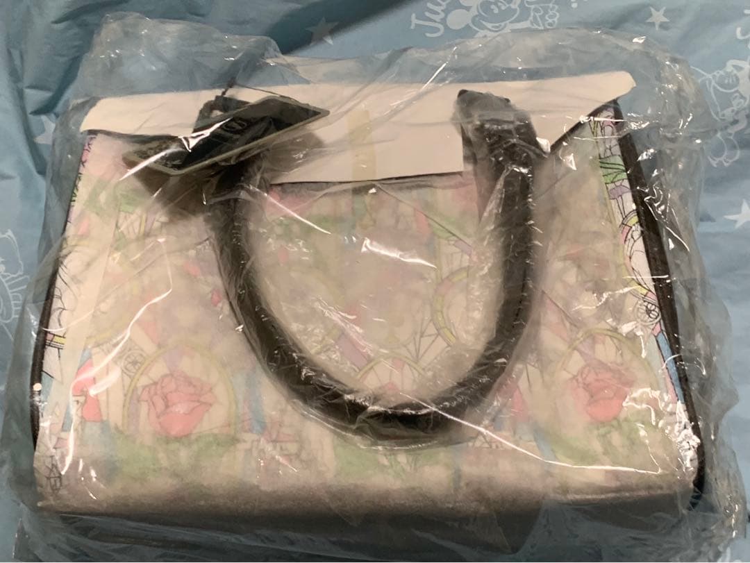 タグ付 ラウンジフライ 美女と野獣 ステンドグラスボストン ショルダーバッグ