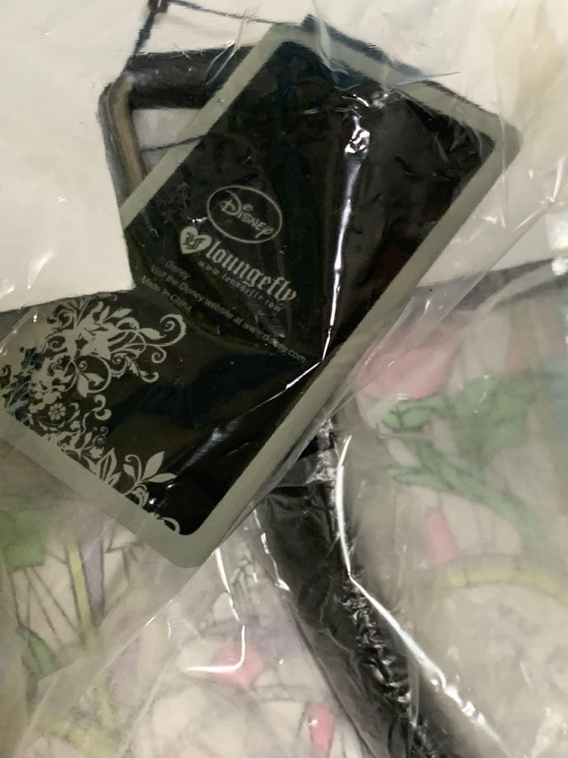 タグ付 ラウンジフライ 美女と野獣 ステンドグラスボストン ショルダーバッグ