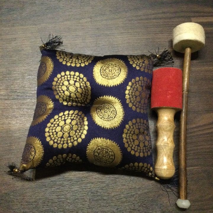 菩提樹　オールド シンギングボウル　チベット産 no6 アンティーク33.5cm