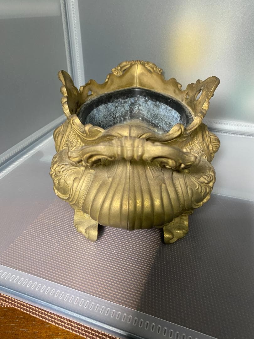 フランスアンティーク ブロンズ ジャルディニエール フラワー ポット