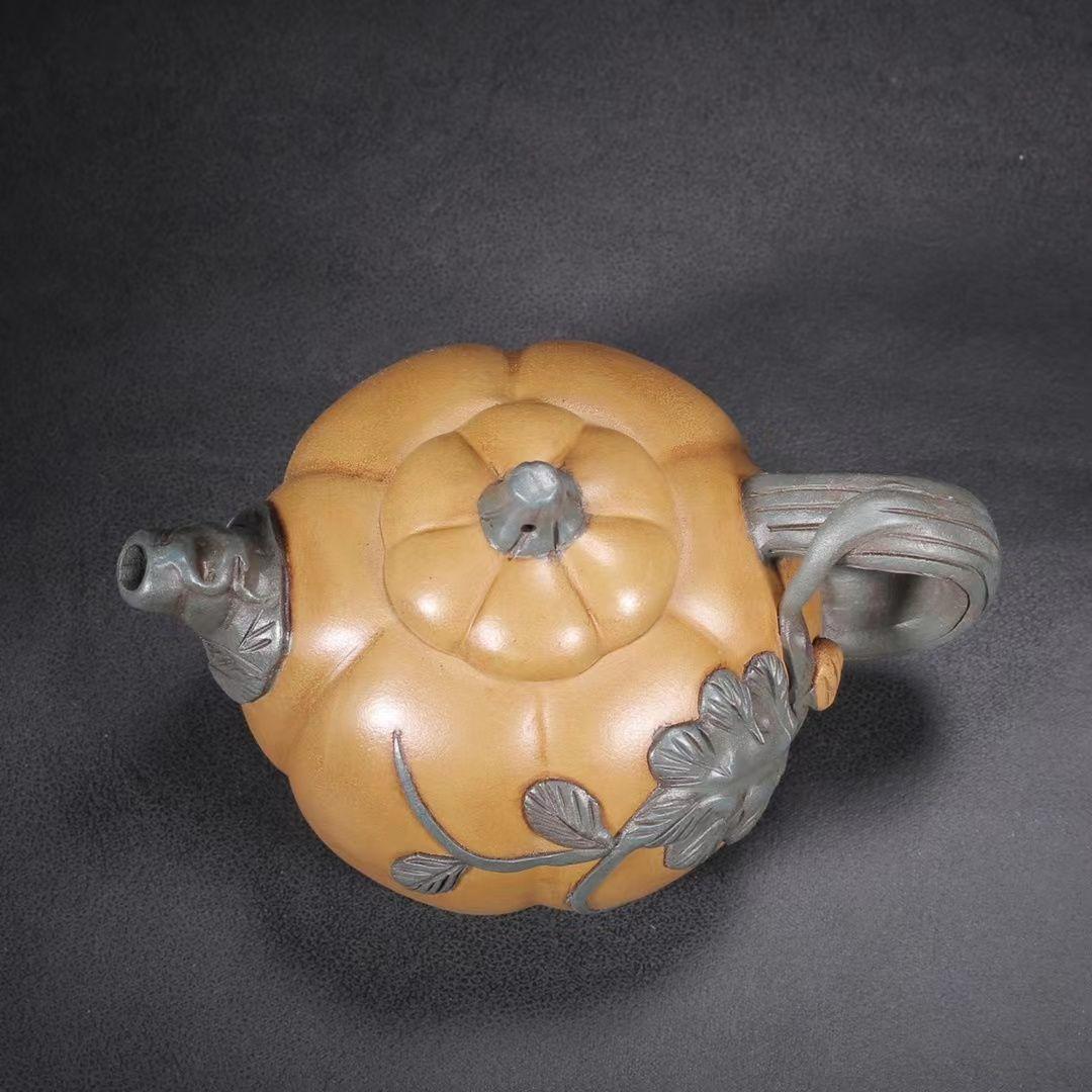 紫砂茶壷 中国宜興製  段泥  カボチャのポット