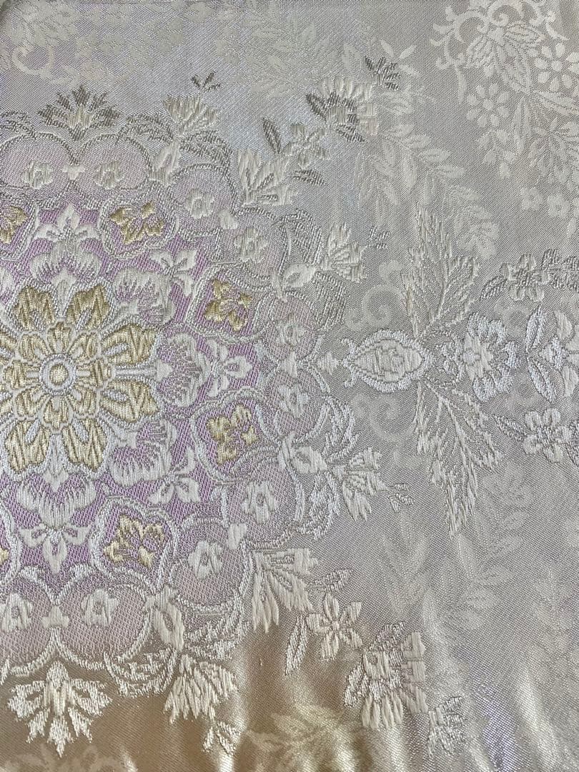 振袖フルセット！　流行りのニュアンスカラーに大きな花柄　くすみ水色地です♪