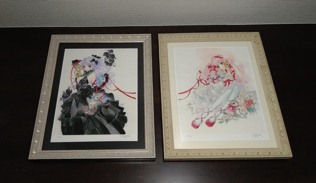 いのまたむつみ Noir/Blanc版画セット 直サ入 S/N:001/100