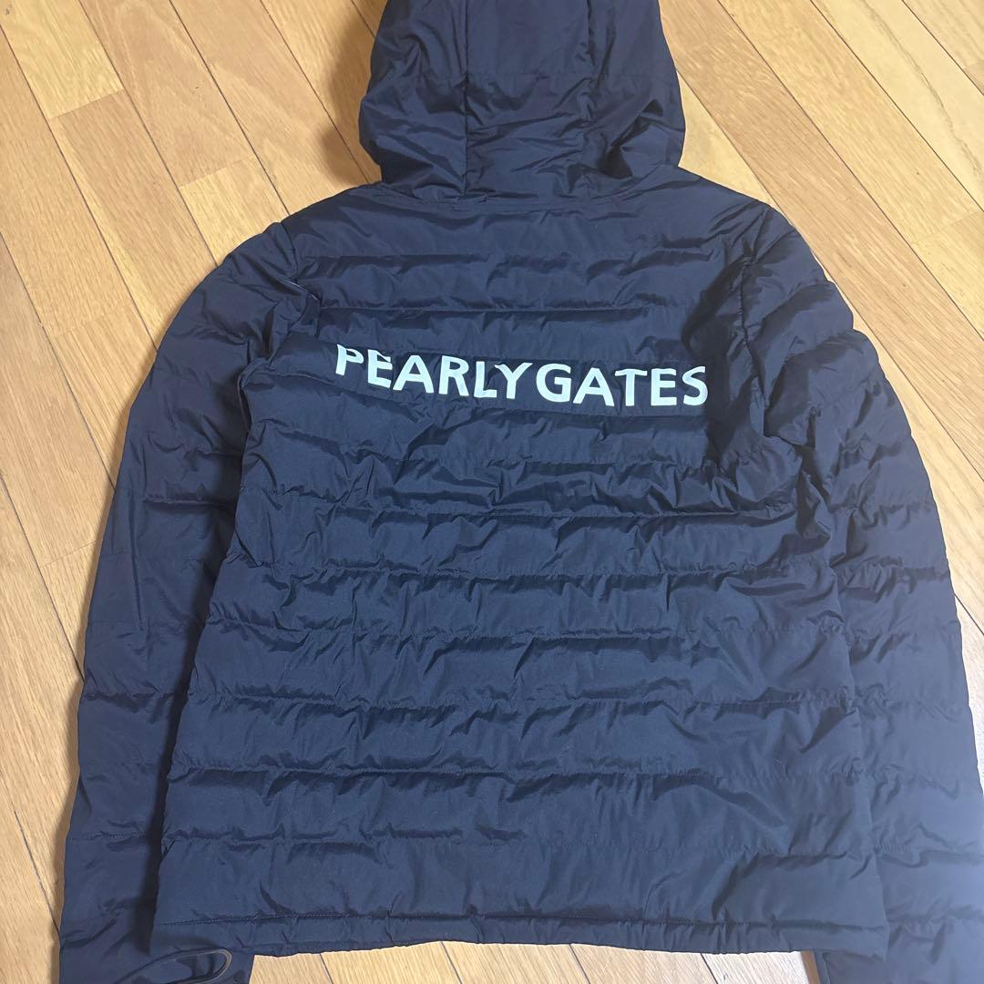 PEARLY GATES フード付きダウンジャケット ブラック