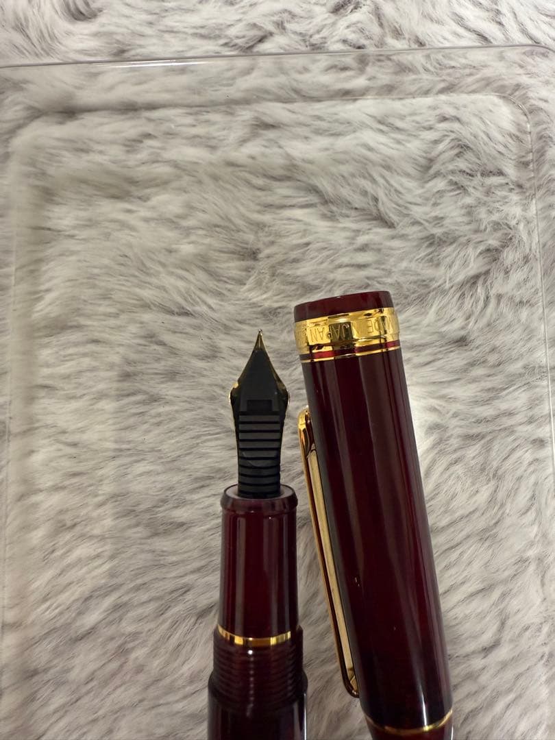 PLATINUM 14 K #3776 赤 万年筆