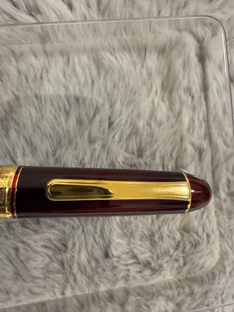 PLATINUM 14 K #3776 赤 万年筆