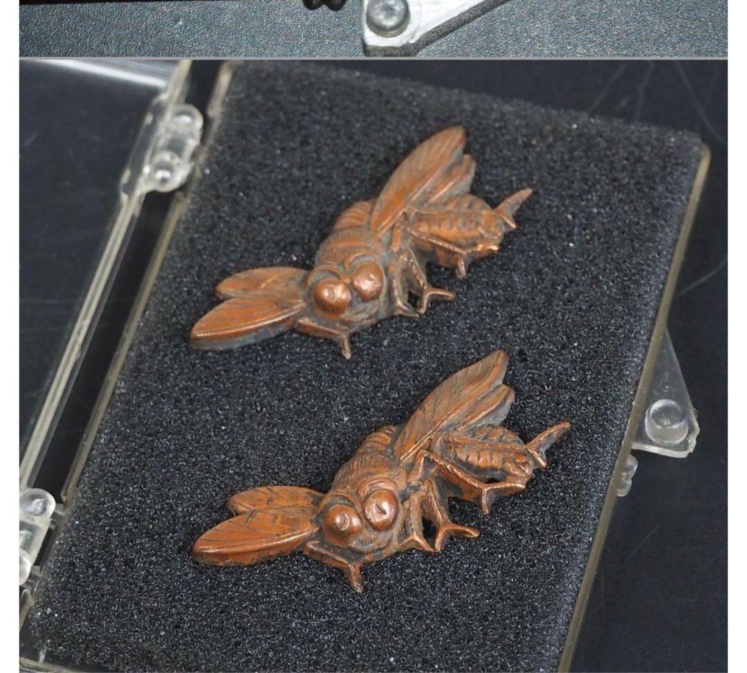 送料無料　細密　オオスズメバチ　目貫　刀装具　刀剣美術