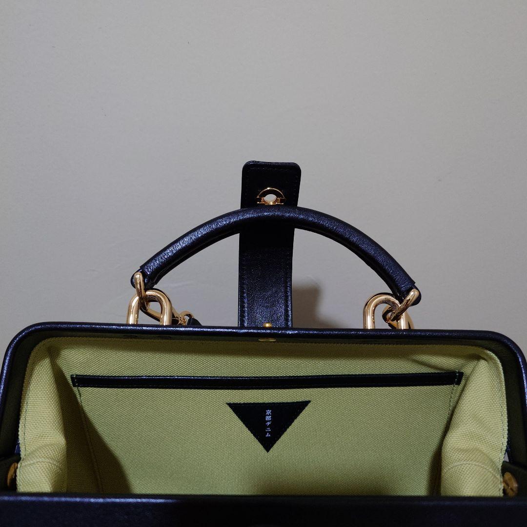 花柄友禅染め ネイビー 和装用バッグ 中型