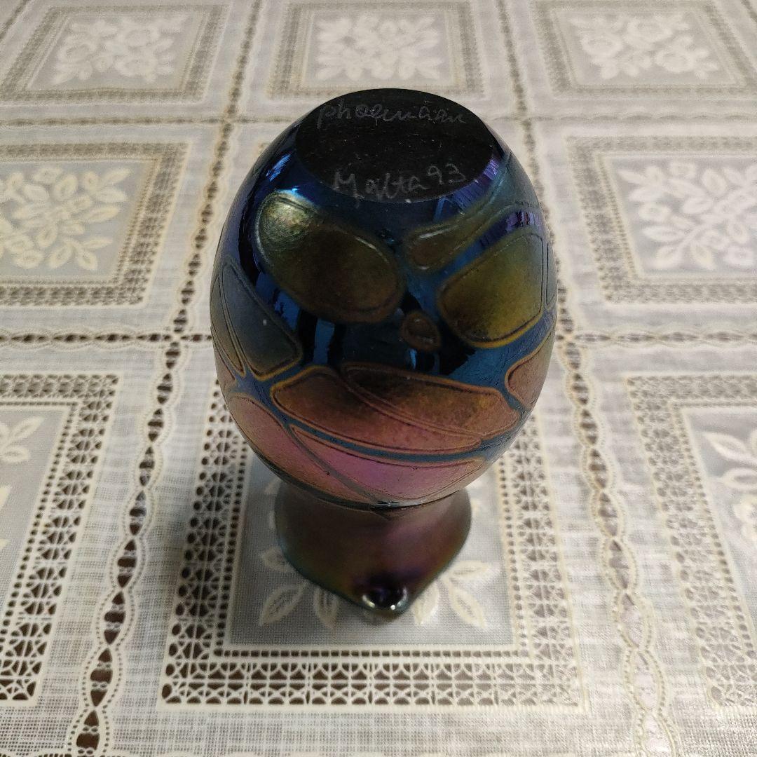 \"未使用\" フェニキアン・グラス ラスター彩『 花瓶』地中海マルタ1993年製
