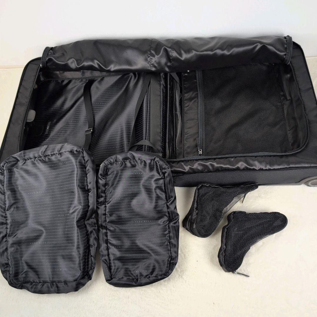 美品✨HUGO BOSS キャリーケース スーツケース 2輪 ブラック 大容量