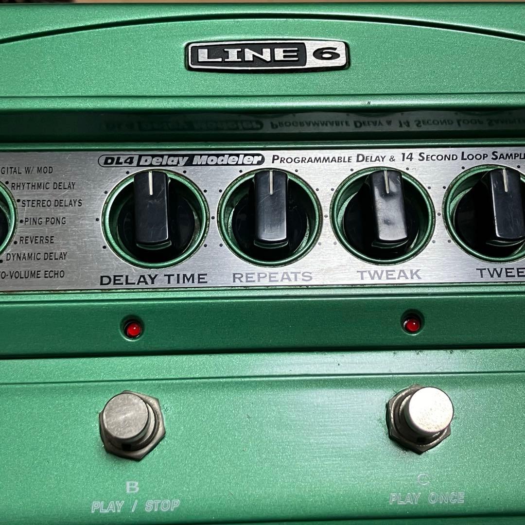 生産終了LINE 6名機DL4 ライン6ギターエフェクターディレイ アダプタ付き