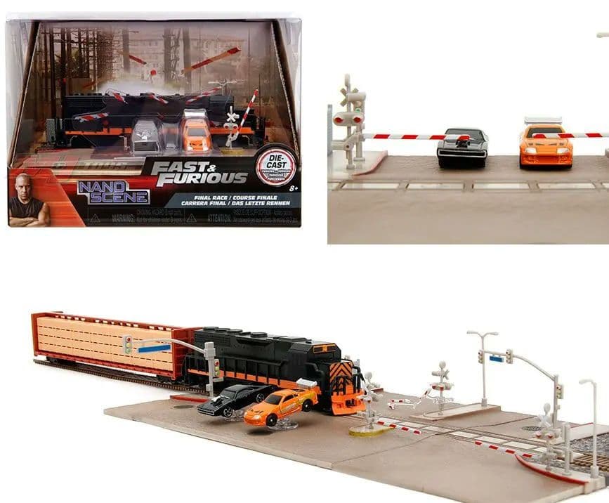 ワイルドスピードナノスケール ファイナルレーストレインシーンディスプレージオラマ