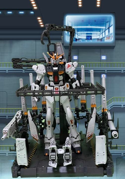 解体匠機風  RG RX-93 νガンダムHWS& 装備用整備台完成品！！
