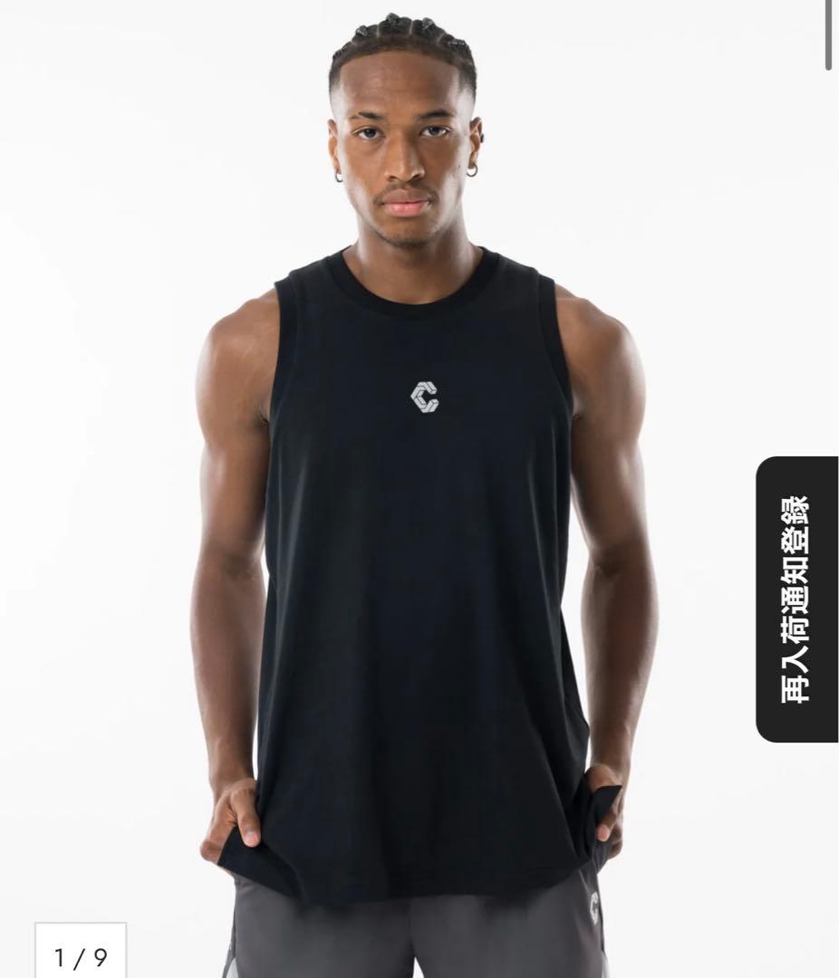 【新品即完】CRONOS REFLECT LINE SLEEVELESS S 黒