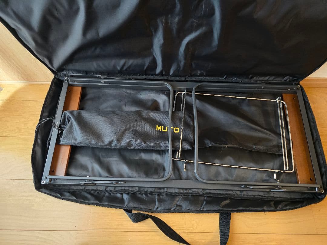 【MUTO・プルマ】IGTテーブル/別売ハンギングラック/(カゴ用ワイヤー)付き