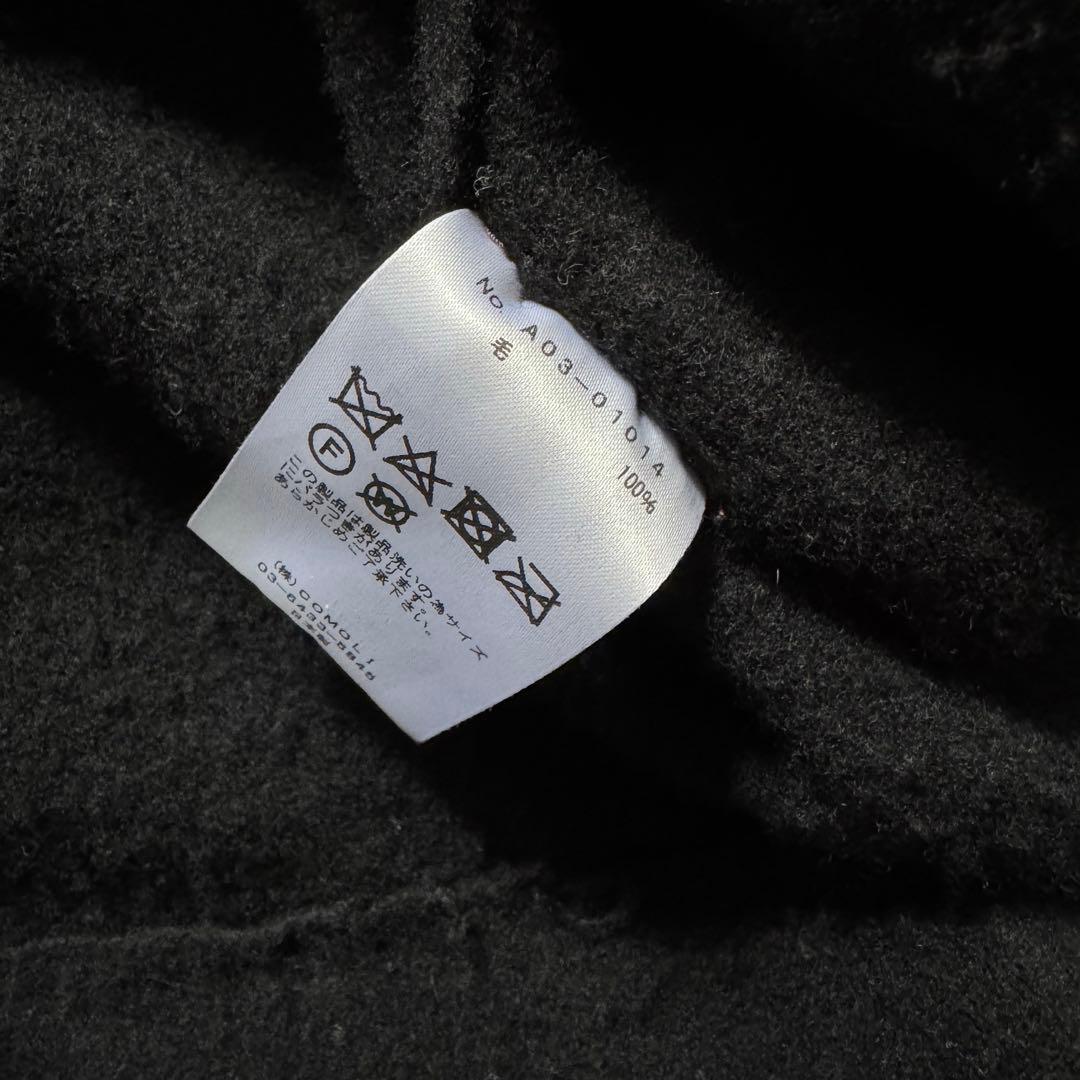 COMOLI(コモリ)『縮絨ウール ジップショートジャケット』size:3 L