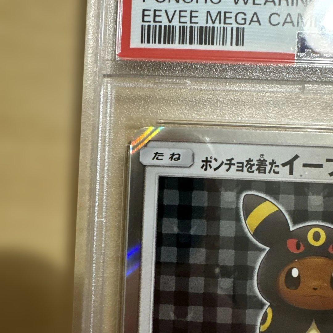 ポンチョを着たイーブイ 141/SM-P PSA9 ブラッキー