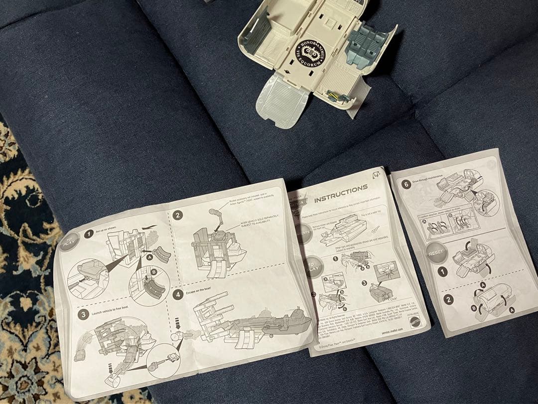 カーズ2 超レア物　トニートライフル　戦闘艦アメリカ海軍　3点セット　マテル社