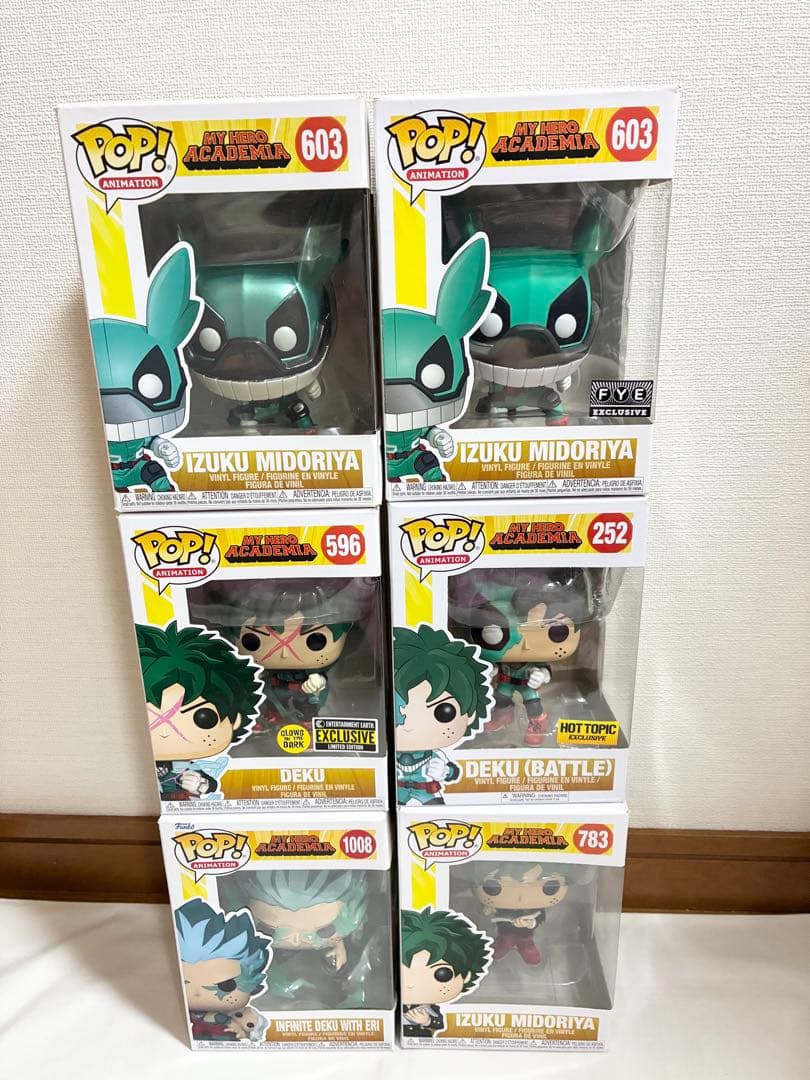 まとめ売り Funko popヒロアカ デク　6点　ファンコポップ　フィギュア