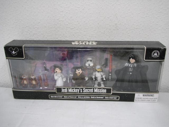 未使用品 スターウォーズ Jedi Mickey`s ミッキー フィギュアセット