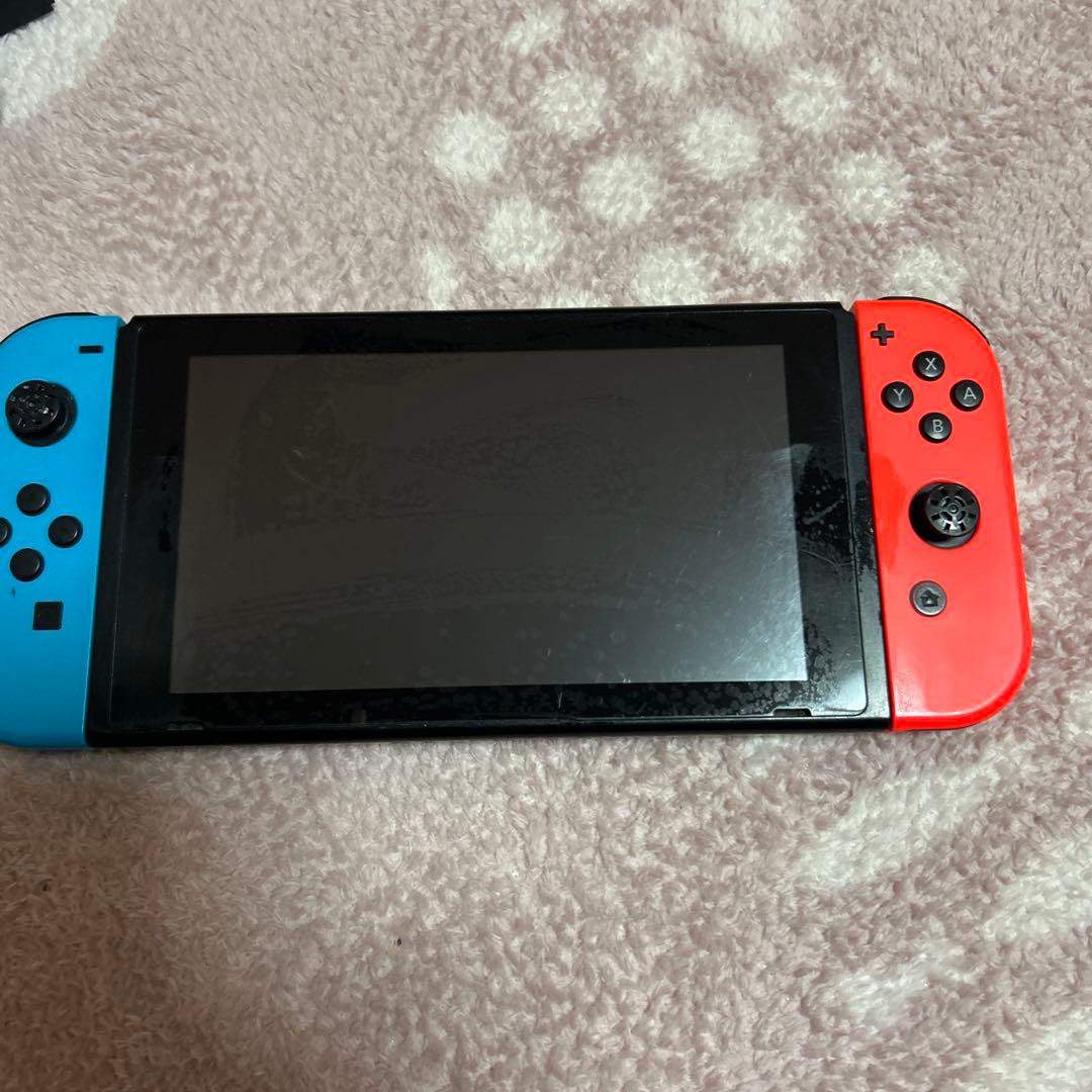 h*e様 Nintendo Switch 本体 青/赤