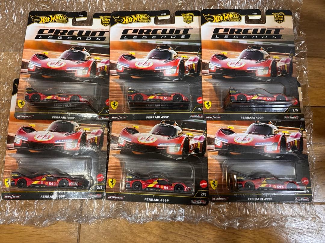ホットウィール フェラーリ 499P x6