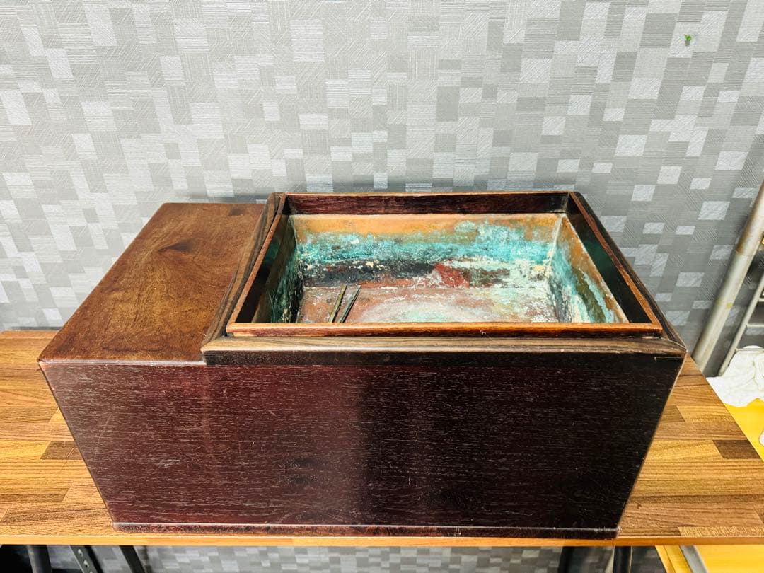火鉢 長火鉢 箱火鉢 囲炉裏 骨董 古道具 民具 昭和レトロ アンティーク 五徳