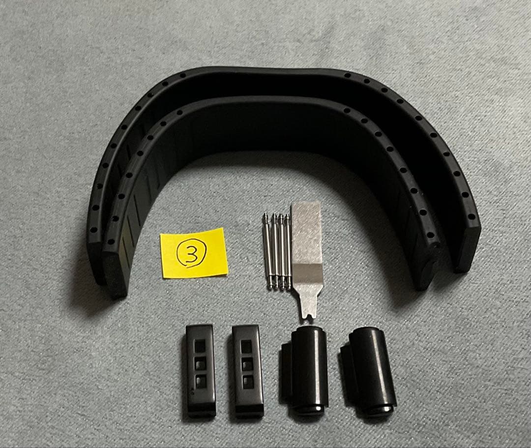 wena 3用ラバーバンド 2本　+ エンドピースコネクター③